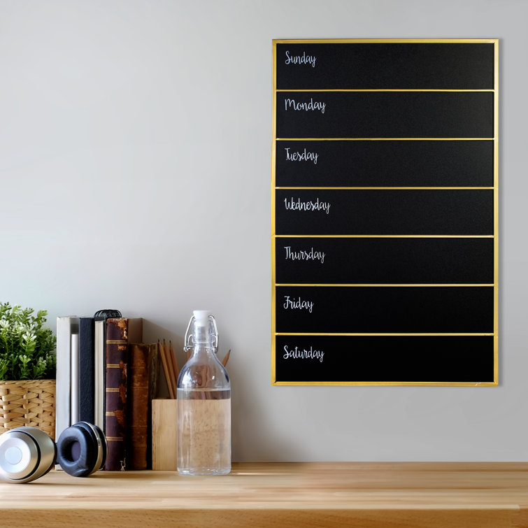 Mercer41 Weekly Memo Wall Mounted Chalkboard Wayfair.ca